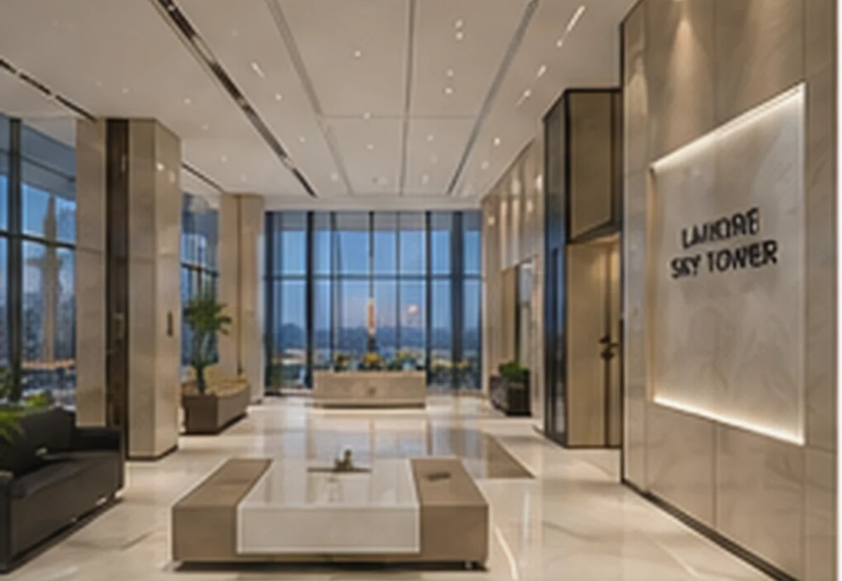 Multan Edge Mixed Use Tower 090 Lobby / Material View