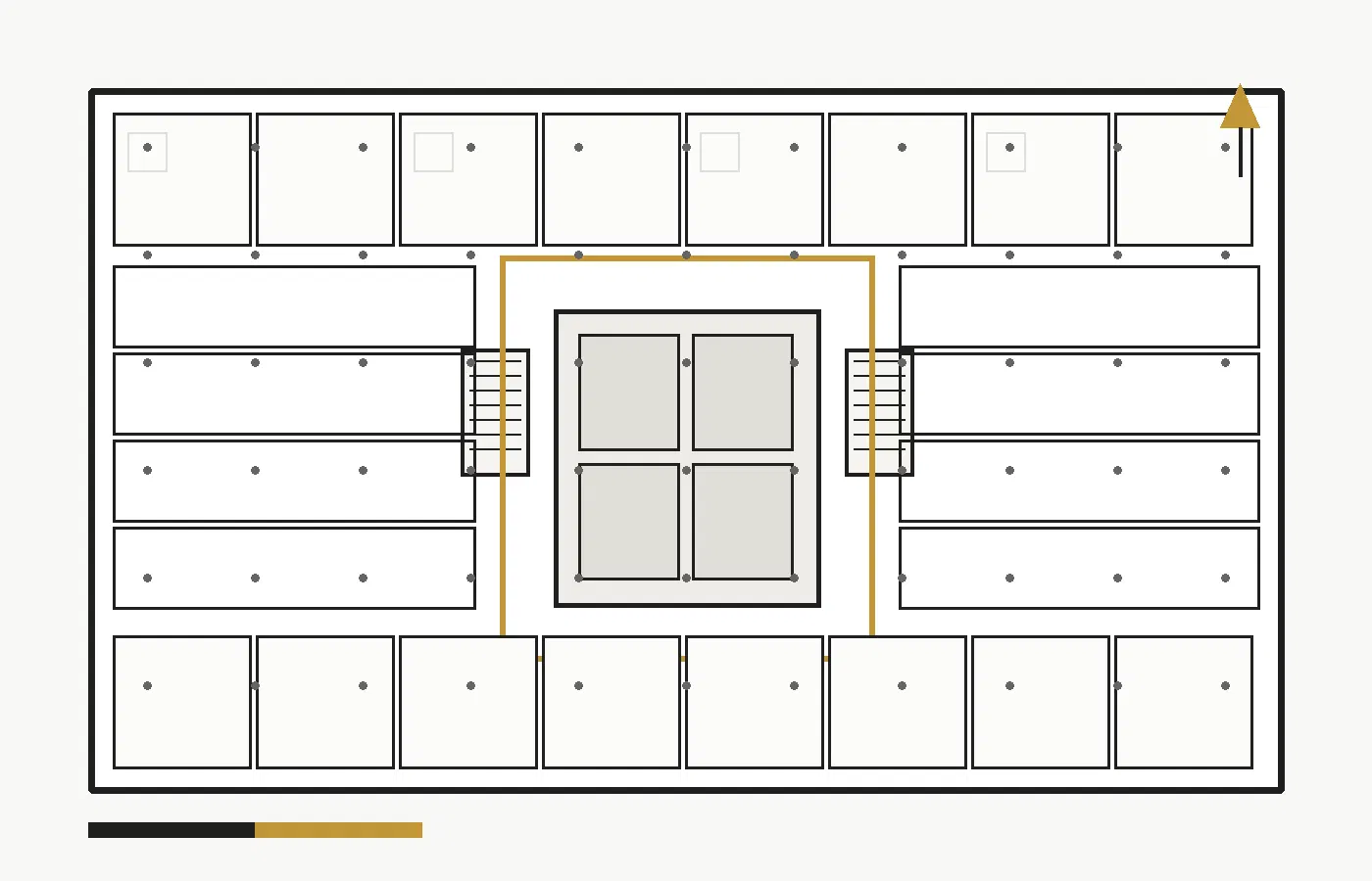 Gujranwala Galleria Corporate Tower 056 Typical Floor Plan